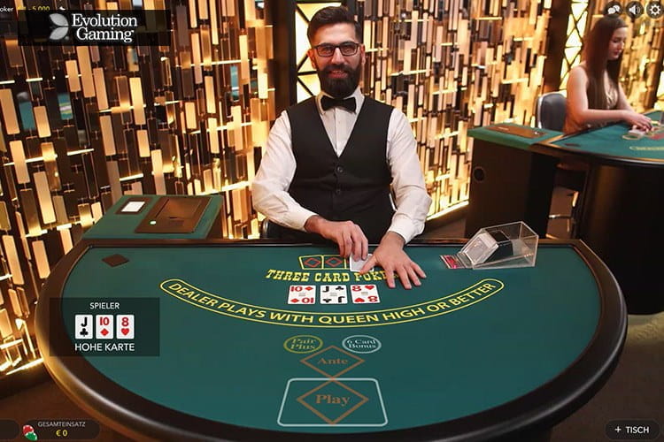 Ob die Hohe Karte gegen den Dealer beim 3 Card Poker ausreicht