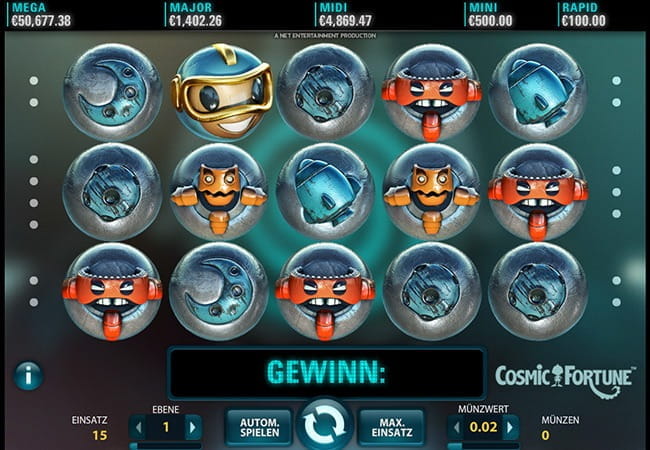 Gigantische Jackpotgewinne beim Cosmic Fortune Spielautomat