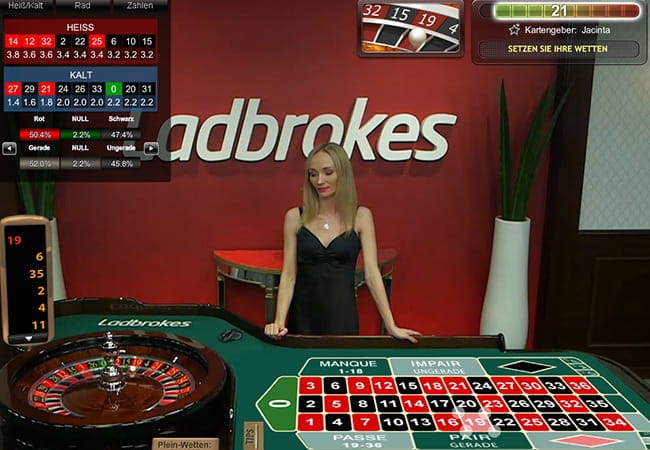 Live Roulette im Ladbrokes Casino
