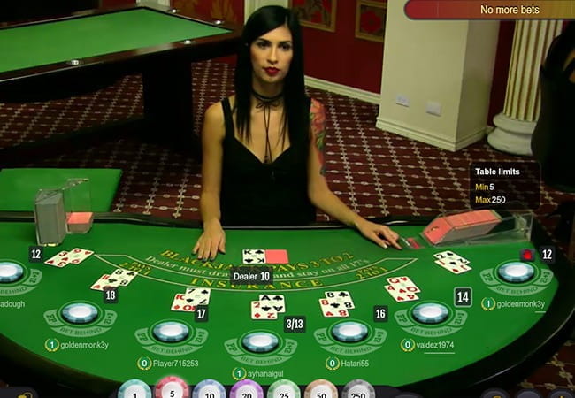 Das klassiche Blackjack im Live-Casino von Betchain