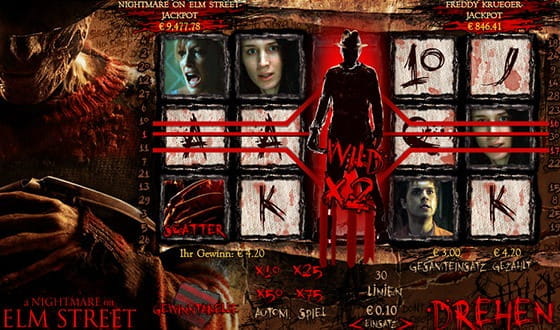 A Nightmare on Elm Street ist das Spielautomaten-Vergnügen für Horrorfreunde