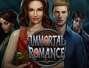 Logo of the vampire-themed slot, Immortal Romance