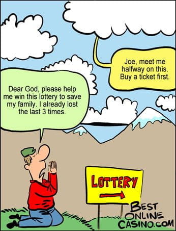 Praying for the lottery