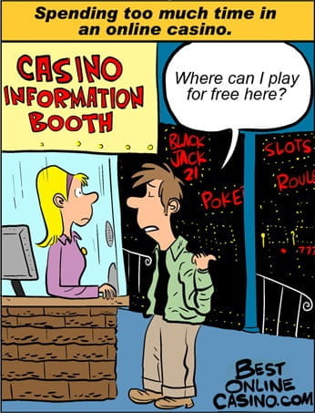 Spending too much time in an online casino