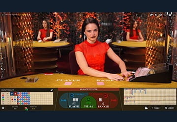 The amazing baccarat with a live dealer