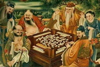 Geschiedenis Chinezen spelen Mahjong