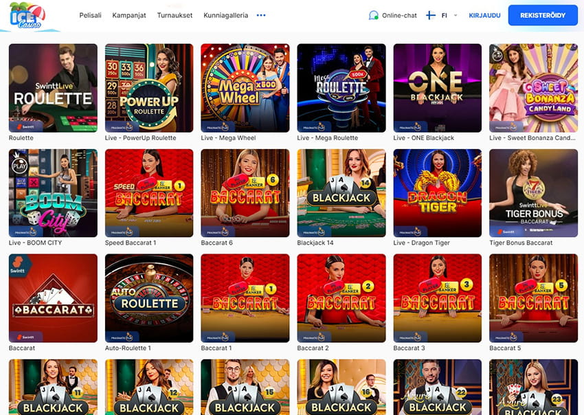 The Online Platform of Ice Casino Live Casino