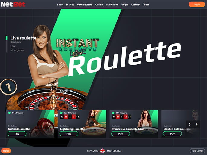 The Online Platform of NetBet Live Casino