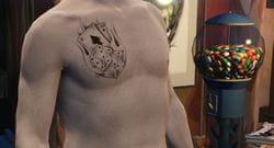 Craps cards tattoo