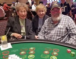 Francis Soule at poker table