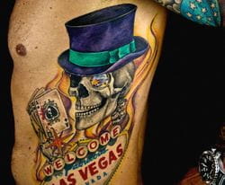 Las Vegas side tattoo