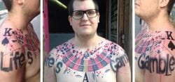 Life is a gamble tattoo