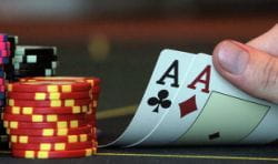Poker chips cards