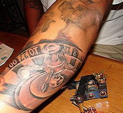 Roulette tattoo machine