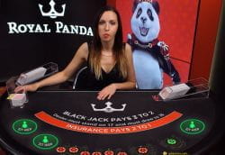 Royal Panda Live Blackjack table