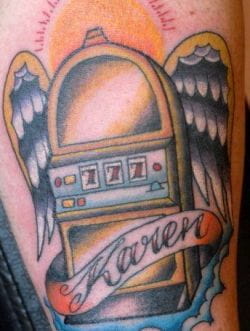Slot tattoo dedicated to Karen