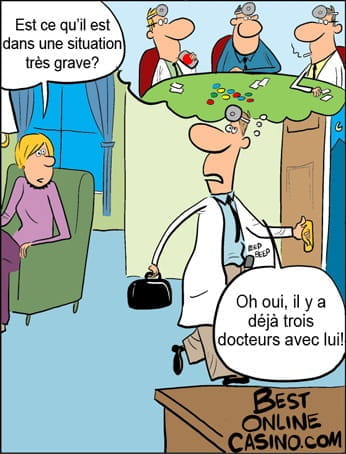 Un docteur joue au poker