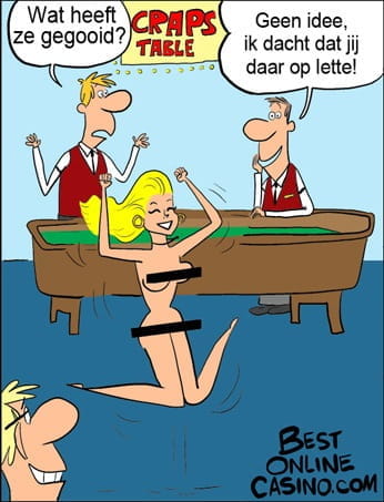 Naakte vrouw wint