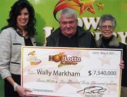 Wally Markham lotto winner