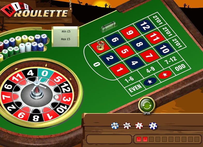 A game or Mini Roulette - in-game screenshot