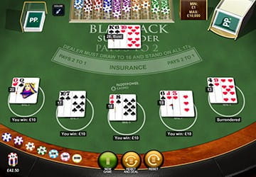 Mit Blackjack Surrender auf der sicheren Seite stehen