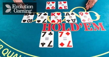 Unterschiedliche Einsätze an Evolution Gaming Live Casino Hold'em Tischen