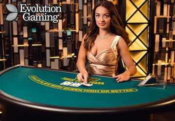Die Tischeinsätze beim Evolution Gaming Live 3 Card Poker