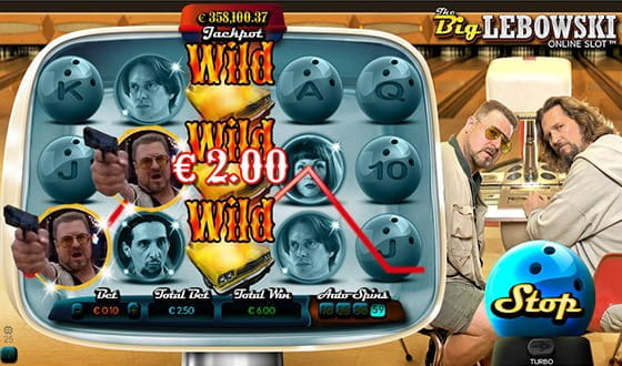 Ein von 888games entwickelter Spielautomat mit viel Humor ist The Big Lebowski