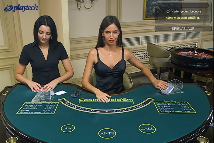 Leonora dealt bei Live Casino Hold'em