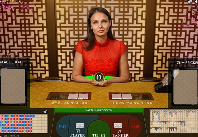 Baccarat im Karamba Live-Casino spielen