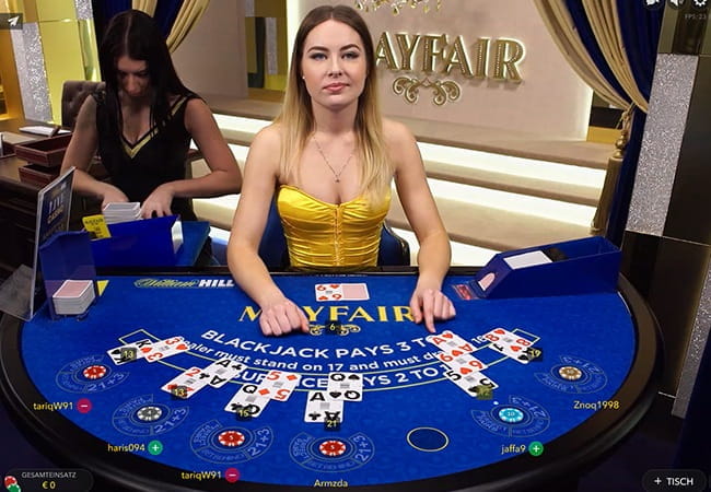 Erstklassige Live Dealer Spiele bei William Hill