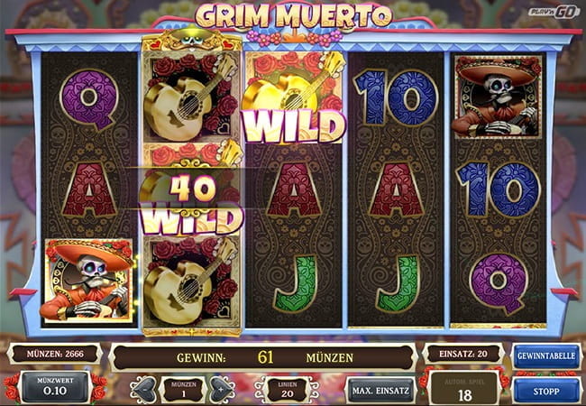 Grim Muerto ist nur einer von über 600 Spielautomaten im BitCasino.io