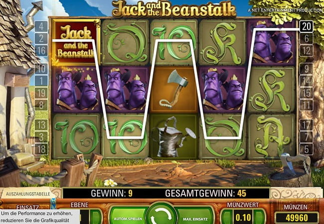 Der NetEnt Slot Jack and the Beanstalk 