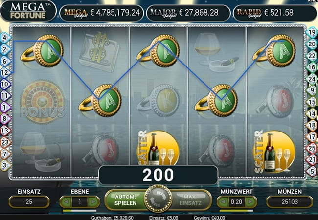 Der Progressive Slot Mega Fortune bei Royal Panda