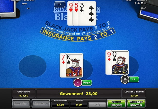 Blackjack, Roulette und Video Poker bei OVO online spielen