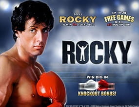 Im Film hat Rocky den Kampf verloren, aber gewinnt ihr beim Online Spielautomat