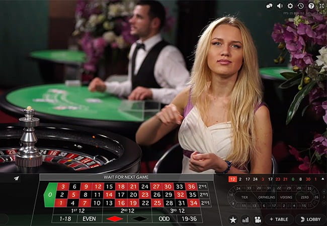 Live roulette på Unibet