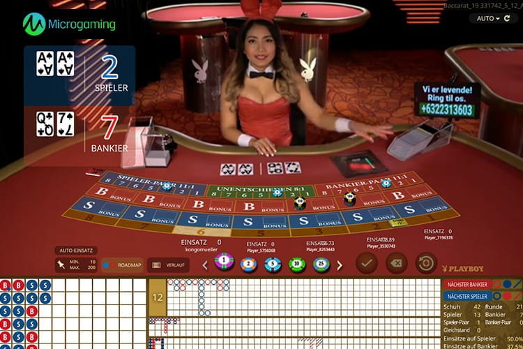 Crupier en vivo de Playboy de Microgaming