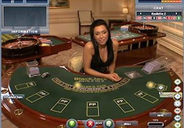 crupier real de blackjack en vivo de Playtech