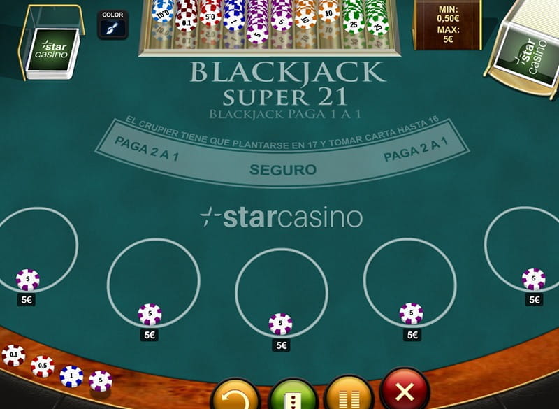 Blackjack super 21 De Playtech