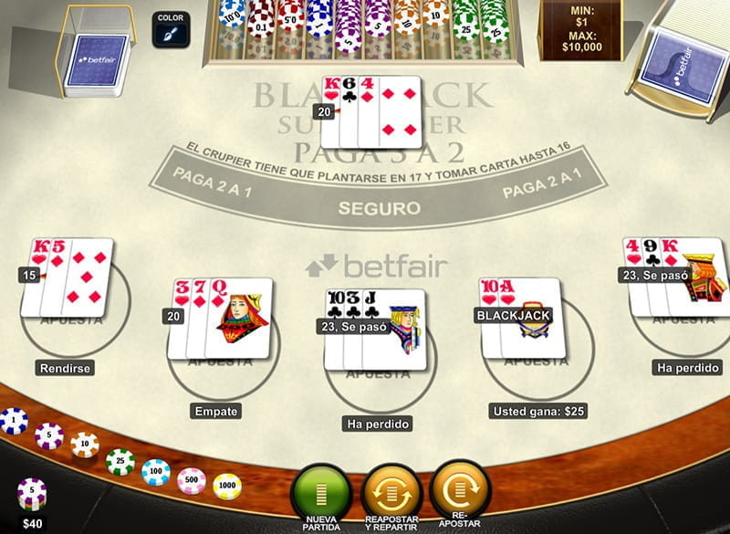Blackjack Surrender En Sportium Casino