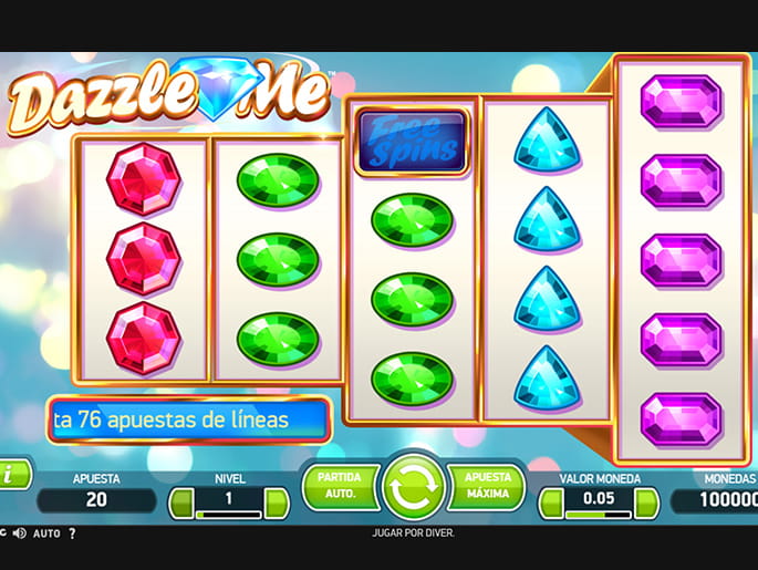 Versión demo de la slot Dazzle Me