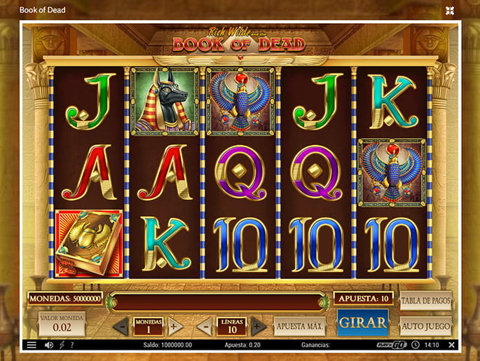 Demo juego de Book of Dead slot