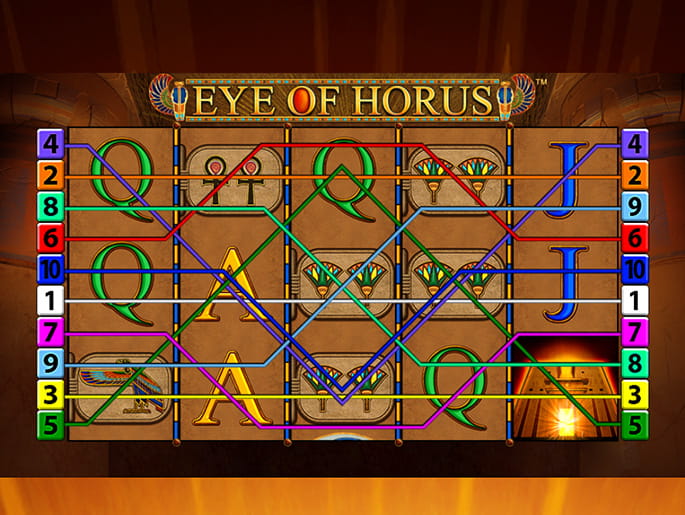 La versión demo de la tragaperras Eye of Horus.