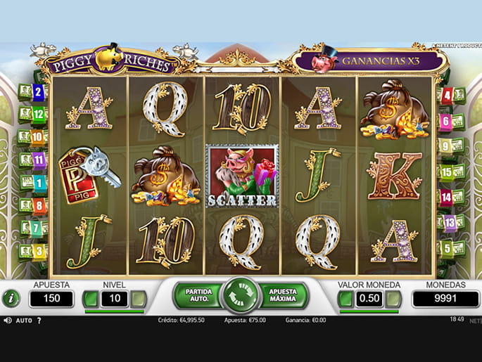 La slot Piggy Riches en modo demo