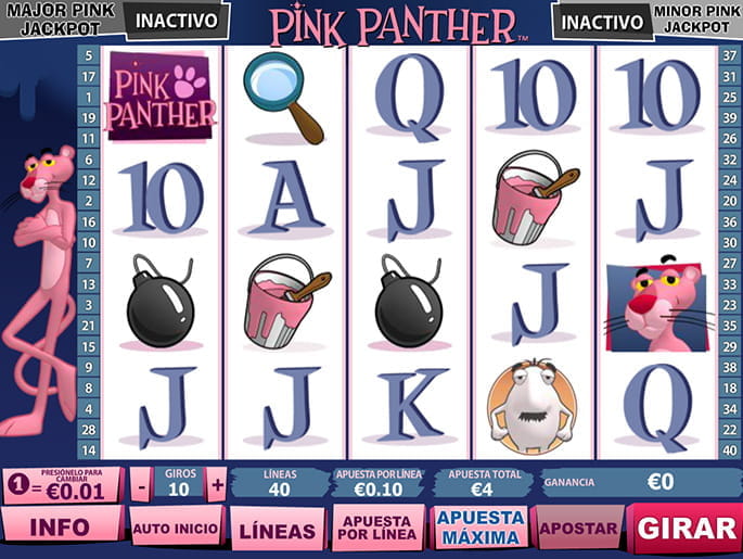 La slot Pink Panther en versión demo juego 