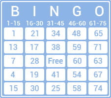 Bingo Online con 75 bolas