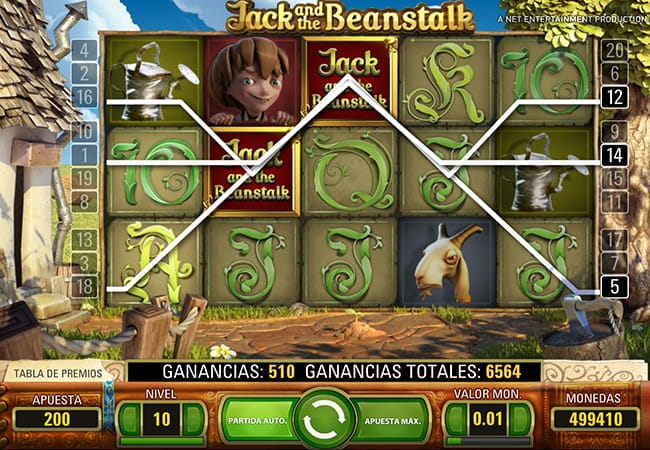 jack and the beanstalk juego de netent