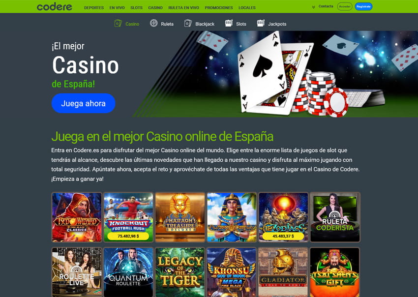La Plataforma online del Casino en Vivo Codere