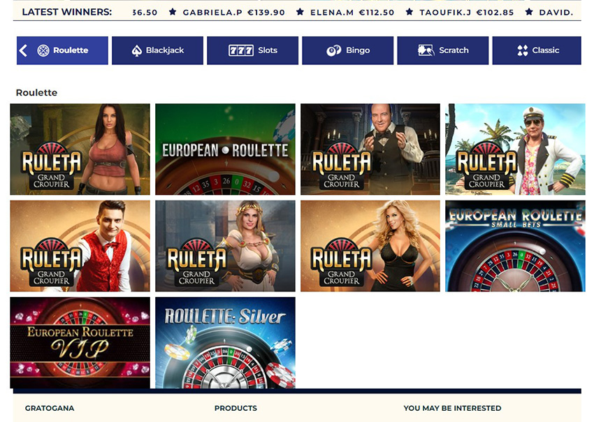 La Plataforma online del Casino en Vivo GratoGana 